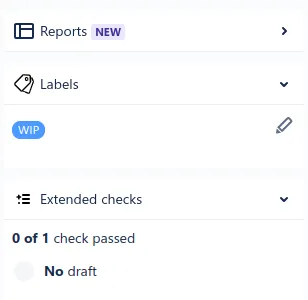Bitbucket pull request marked as draft/WIP using custom options and failing merge check