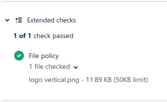 Commit policy check example