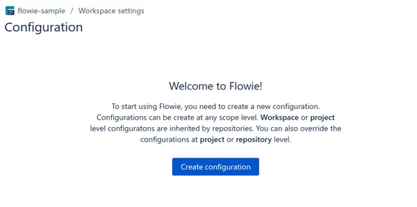 Flowie - welcome screen